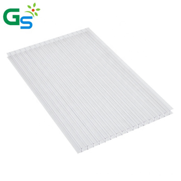 Malaysia Wholesale Price Skylight Dome 4X8 Plastic Twinwall Polycarbonate Hollow Sheet Roofing Sheet For Wall Panel